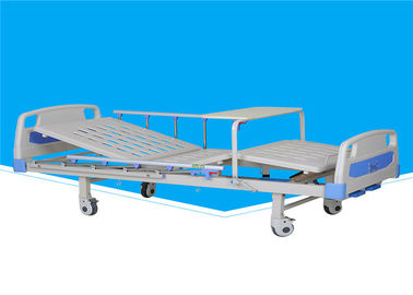 A cama de hospital manual do metal de duas manivelas ajustável com Abs vira a tabela