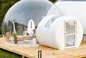 Barraca transparente exterior inflável reciclável redonda do diâmetro 15m da barraca da bolha