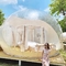 Barraca transparente exterior inflável reciclável redonda do diâmetro 15m da barraca da bolha