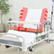 A cama dobrável do paciente hospitalizado do corrimão com vira os trilhos laterais