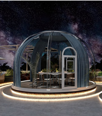 cor inteiramente transparente Geodesic da barraca de Glamping da abóbada da bolha do PC de 5m